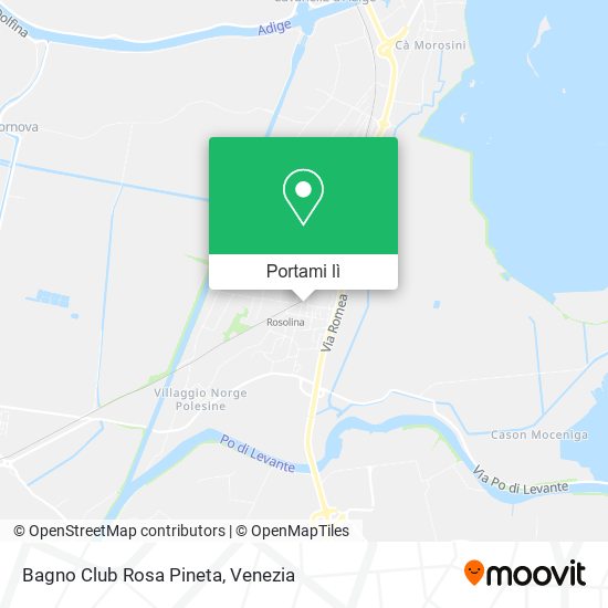 Mappa Bagno Club Rosa Pineta