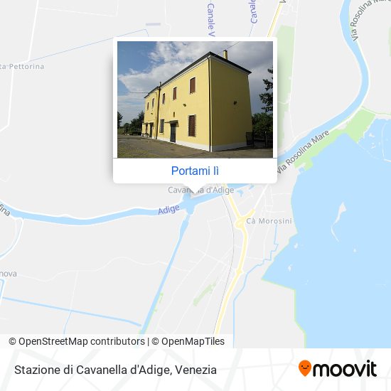 Mappa Stazione di Cavanella d'Adige