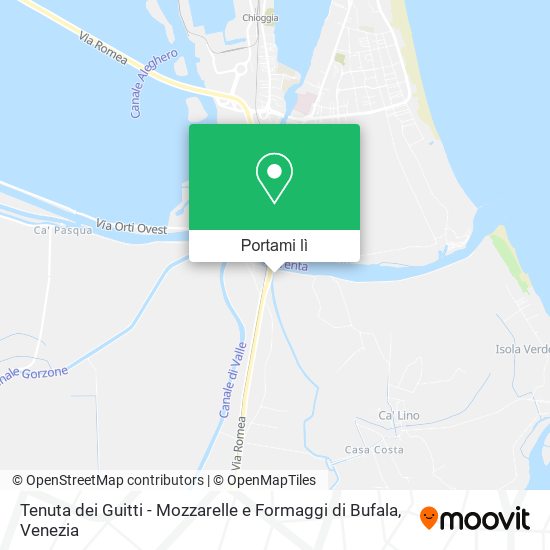 Mappa Tenuta dei Guitti - Mozzarelle e Formaggi di Bufala