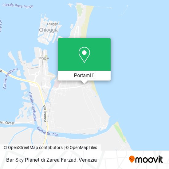 Mappa Bar Sky Planet di Zarea Farzad