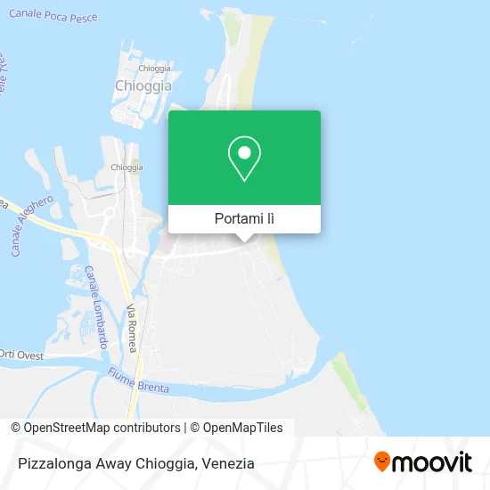 Mappa Pizzalonga Away Chioggia