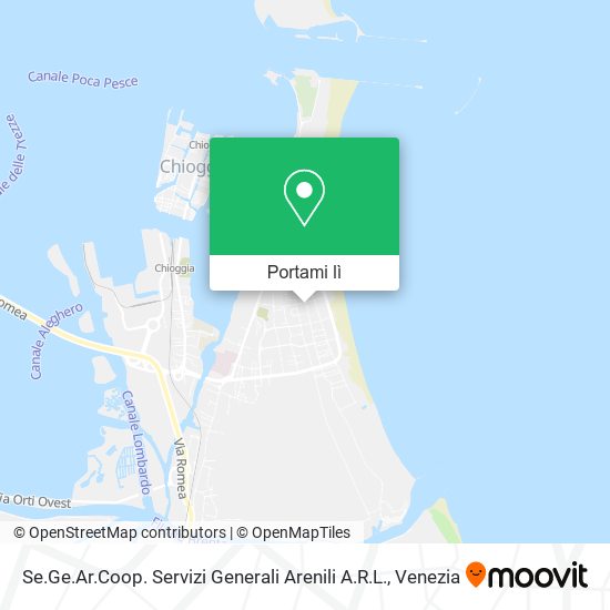 Mappa Se.Ge.Ar.Coop. Servizi Generali Arenili A.R.L.