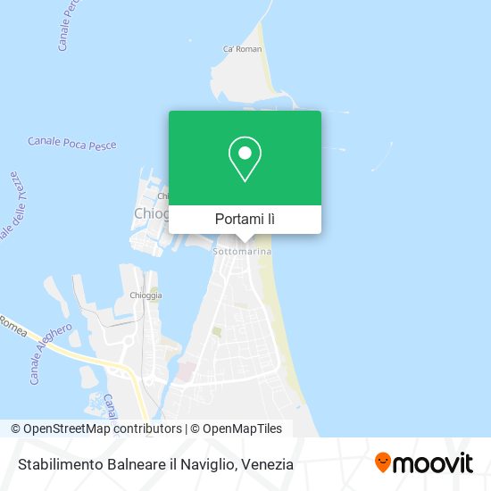 Mappa Stabilimento Balneare il Naviglio