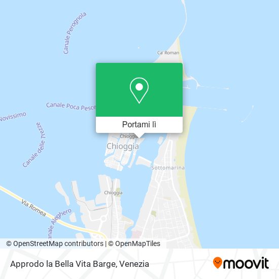 Mappa Approdo la Bella Vita Barge