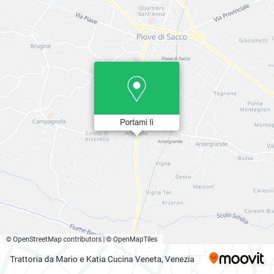 Mappa Trattoria da Mario e Katia Cucina Veneta