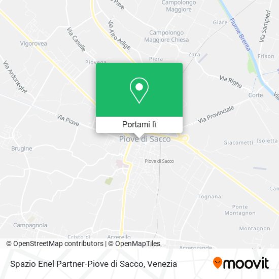 Mappa Spazio Enel Partner-Piove di Sacco