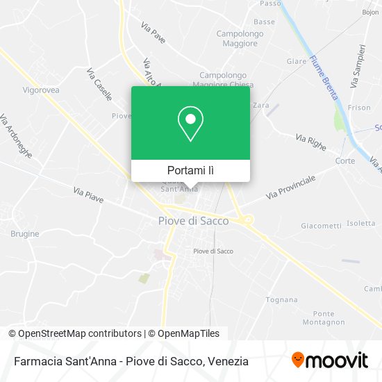 Mappa Farmacia Sant'Anna - Piove di Sacco