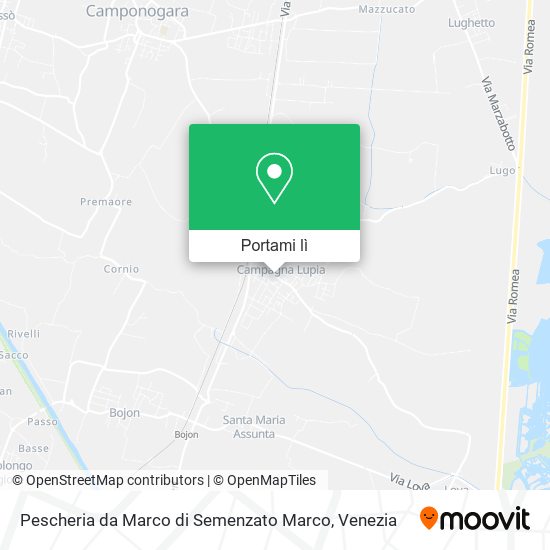 Mappa Pescheria da Marco di Semenzato Marco