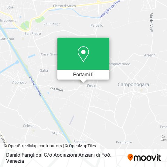 Mappa Danilo Farigliosi C / o Aociazioni Anziani di Foò