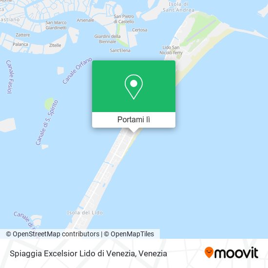 Mappa Spiaggia Excelsior Lido di Venezia