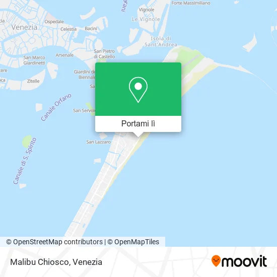 Mappa Malibu Chiosco