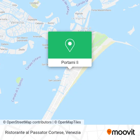 Mappa Ristorante al Passator Cortese