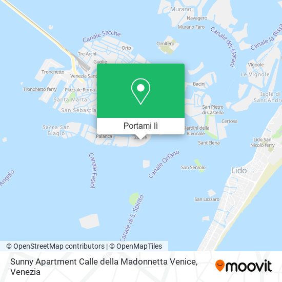 Mappa Sunny Apartment Calle della Madonnetta Venice