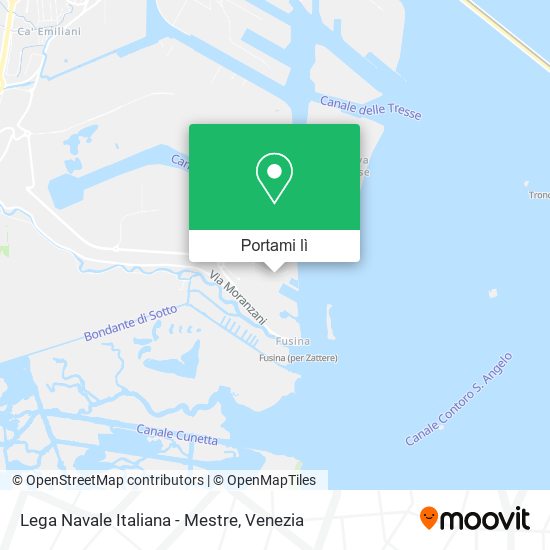 Mappa Lega Navale Italiana - Mestre