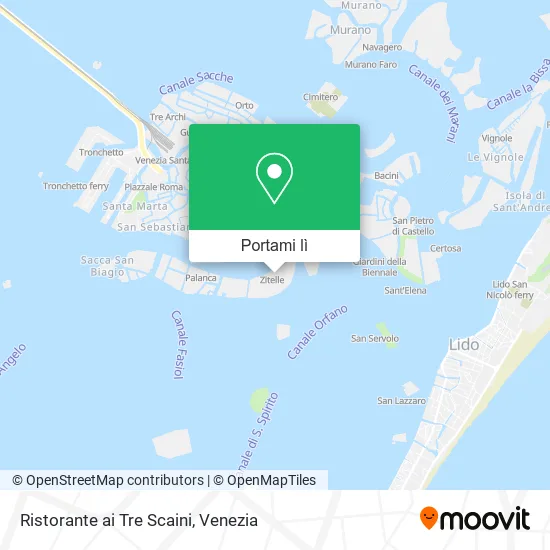 Mappa Ristorante ai Tre Scaini