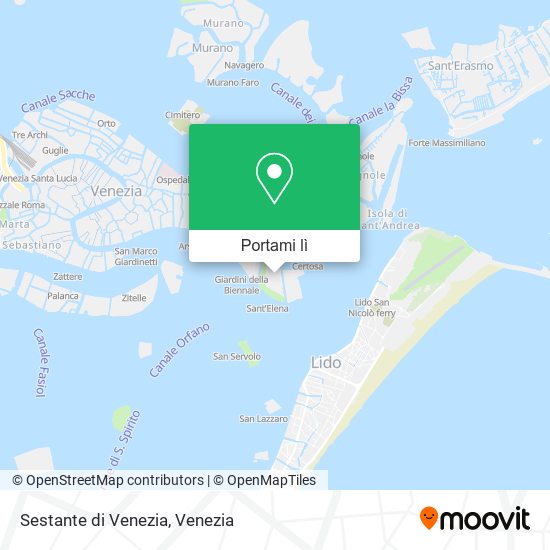 Mappa Sestante di Venezia