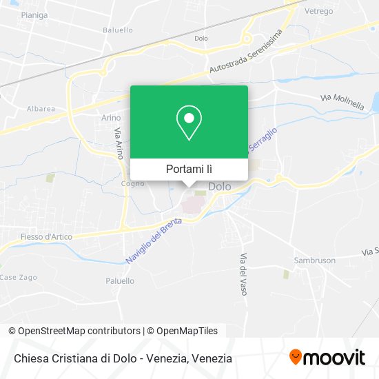 Mappa Chiesa Cristiana di Dolo - Venezia