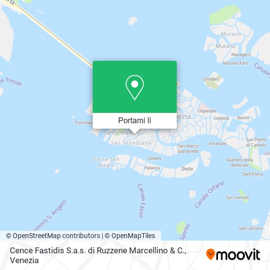 Mappa Cence Fastidis S.a.s. di Ruzzene Marcellino & C.