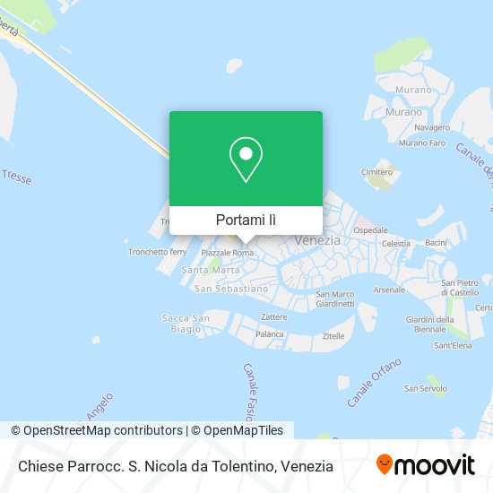 Mappa Chiese Parrocc. S. Nicola da Tolentino