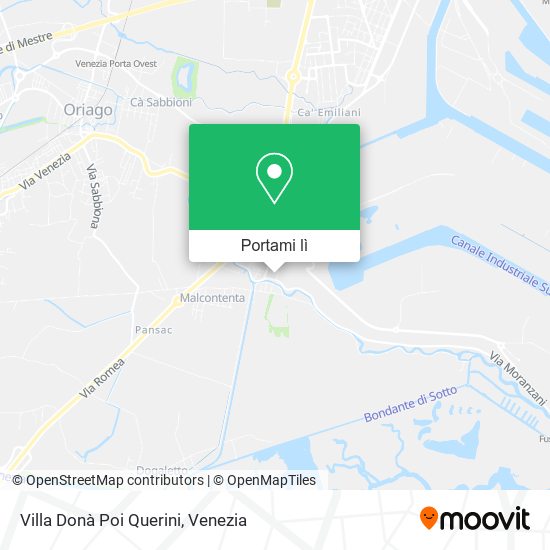 Mappa Villa Donà Poi Querini