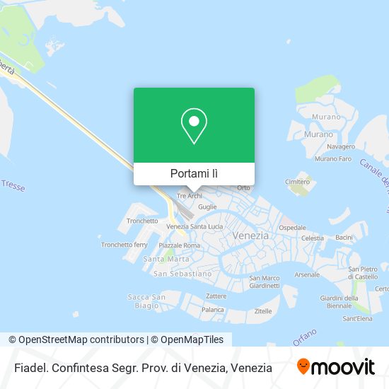 Mappa Fiadel. Confintesa Segr. Prov. di Venezia