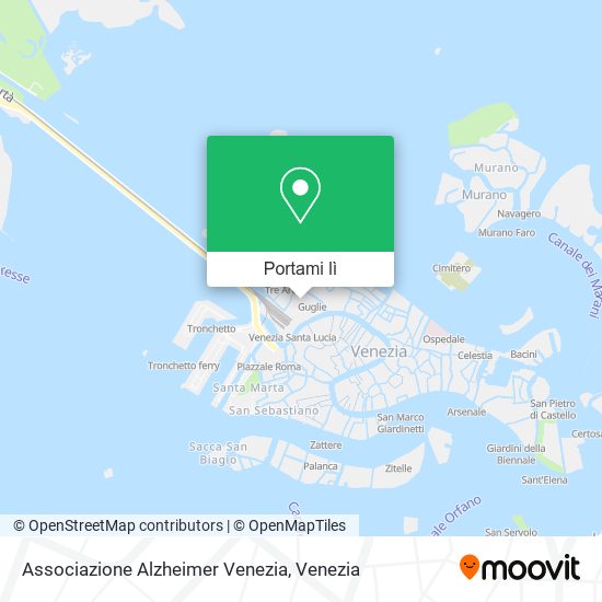 Mappa Associazione Alzheimer Venezia