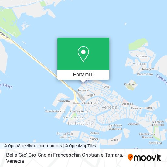 Mappa Bella Gio' Gio' Snc di Franceschin Cristian e Tamara