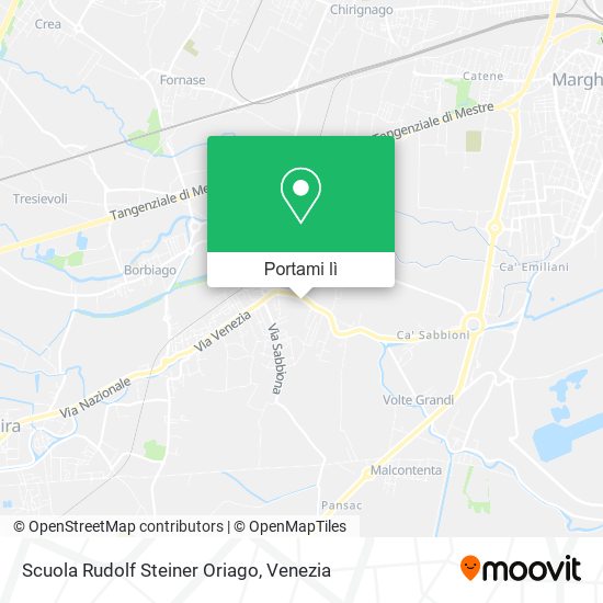 Mappa Scuola Rudolf Steiner Oriago