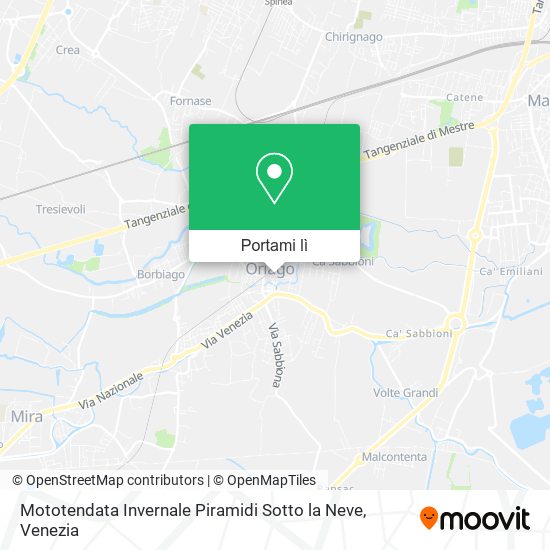 Mappa Mototendata Invernale Piramidi Sotto la Neve