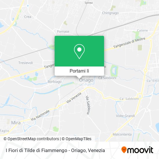 Mappa I Fiori di Tilde di Fiammengo - Oriago