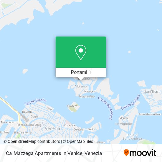 Mappa Ca' Mazzega Apartments in Venice