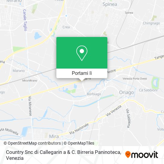 Mappa Country Snc di Callegarin a & C. Birreria Paninoteca