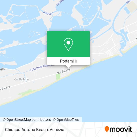 Mappa Chiosco Astoria Beach