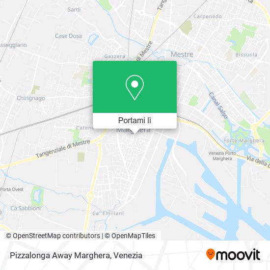 Mappa Pizzalonga Away Marghera