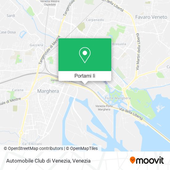 Mappa Automobile Club di Venezia