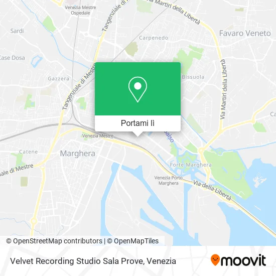 Mappa Velvet Recording Studio Sala Prove