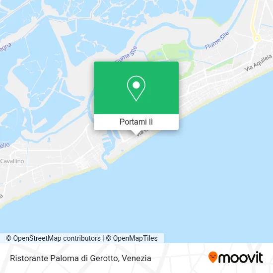 Mappa Ristorante Paloma di Gerotto