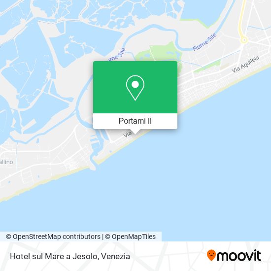 Mappa Hotel sul Mare a Jesolo