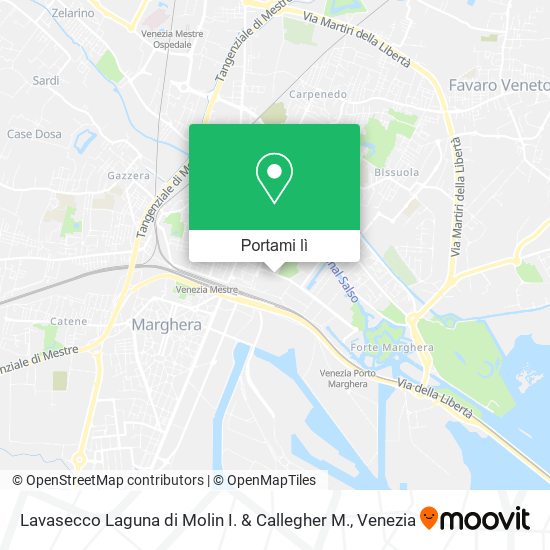 Mappa Lavasecco Laguna di Molin I. & Callegher M.