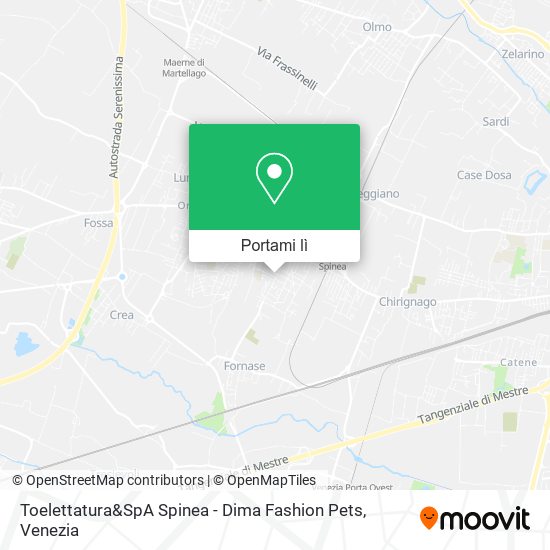 Mappa Toelettatura&SpA Spinea - Dima Fashion Pets