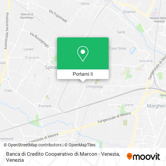 Mappa Banca di Credito Cooperativo di Marcon - Venezia