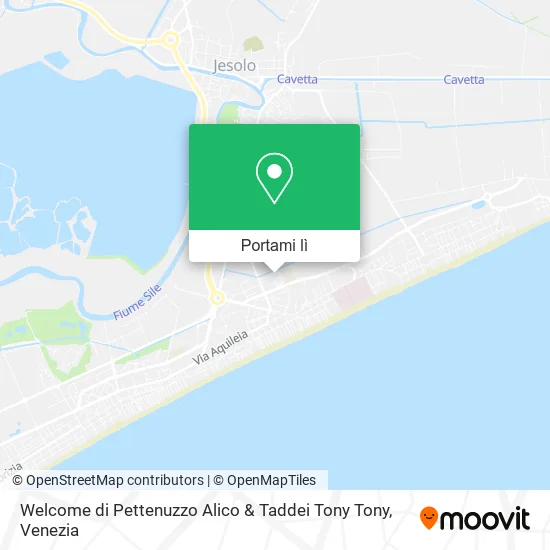 Mappa Welcome di Pettenuzzo Alico & Taddei Tony Tony