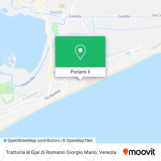 Mappa Trattoria al Gjal di Romanin Giorgio Mario
