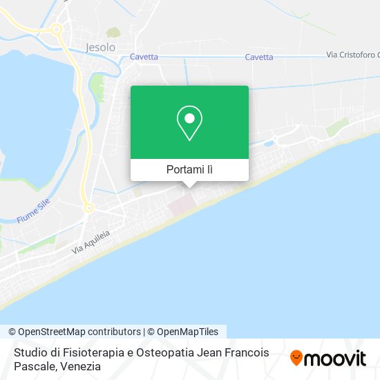 Mappa Studio di Fisioterapia e Osteopatia Jean Francois Pascale