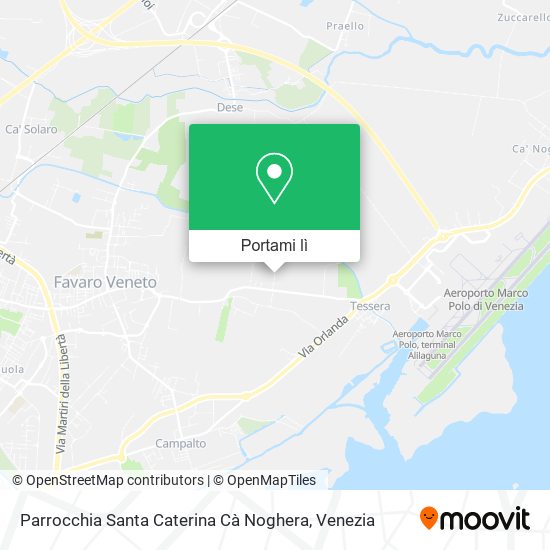 Mappa Parrocchia Santa Caterina Cà Noghera