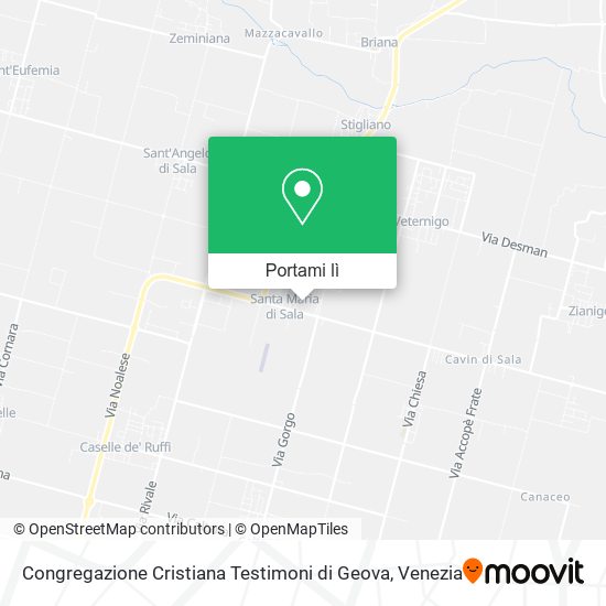 Mappa Congregazione Cristiana Testimoni di Geova