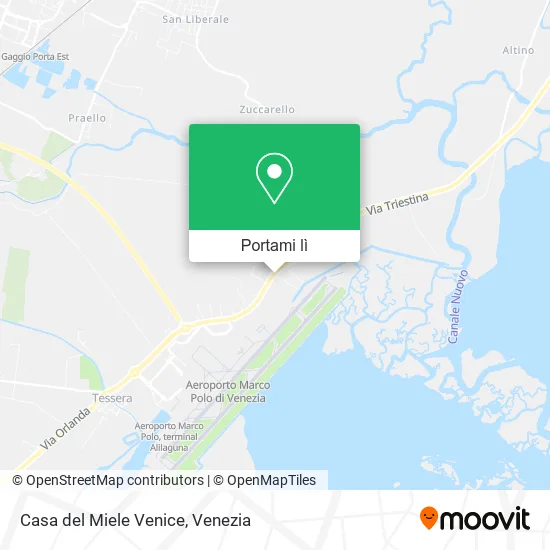 Mappa Casa del Miele Venice