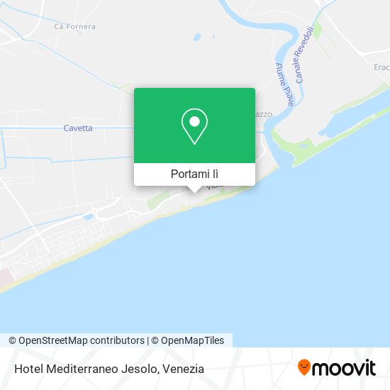 Mappa Hotel Mediterraneo Jesolo
