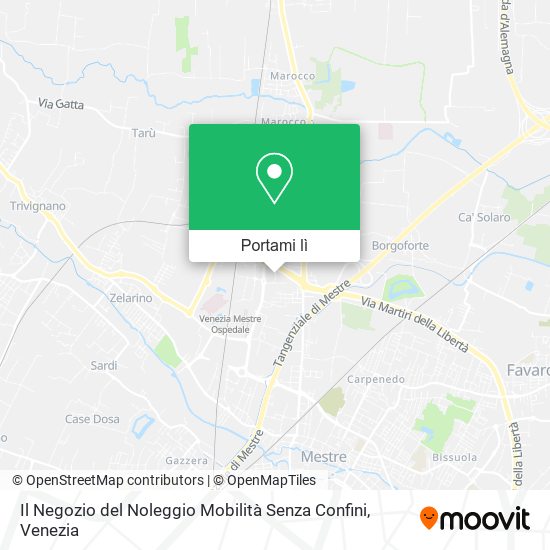 Mappa Il Negozio del Noleggio Mobilità Senza Confini