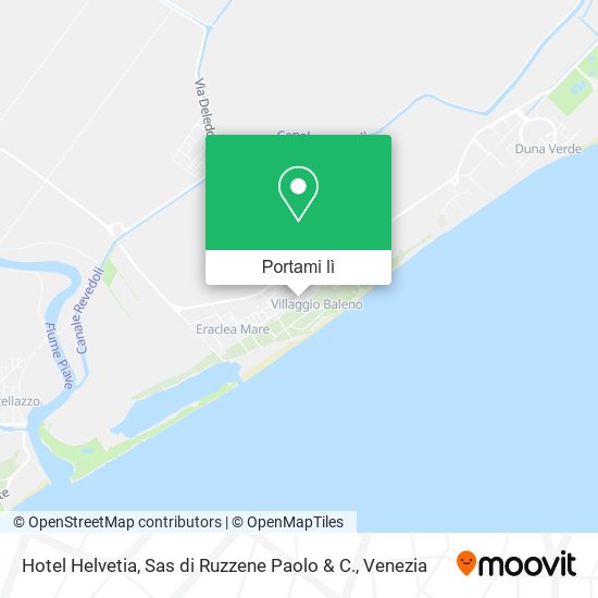 Mappa Hotel Helvetia, Sas di Ruzzene Paolo & C.